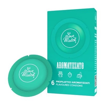 Love Match - Prezerwatywy smakowe - 6 sztuk Love Match - Prezerwatywy smakowe - 6 sztuk