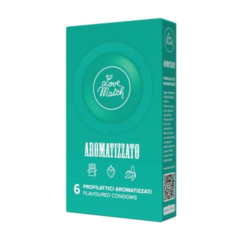 Love Match - Prezerwatywy smakowe - 6 sztuk Love Match - Prezerwatywy smakowe - 6 sztuk