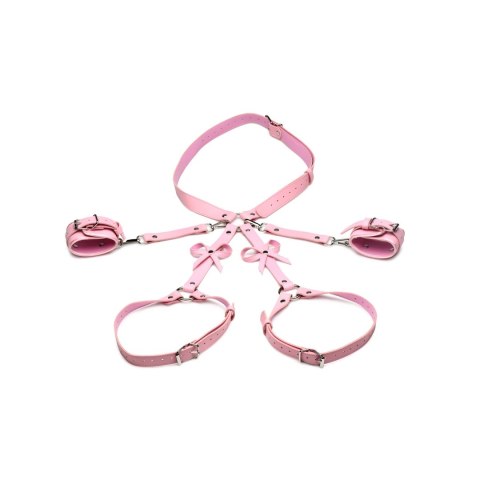 XR Brands - Uprząż bondage z kokardkami - XL/2XL XR Brands - Uprząż bondage z kokardkami - XL/2XL