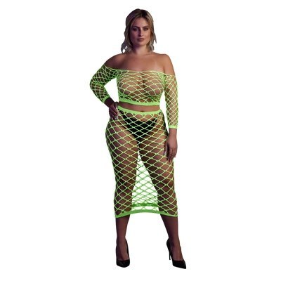 Top z długim rękawem i długą spódnicą XL/XXXXL Ouch! by shots Top z długim rękawem i długą spódnicą XL/XXXXL Ouch! by shots