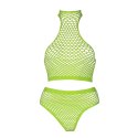 Zestaw top ze stójką i majtki z wysokim stanem XL/XXXXL Ouch! by shots