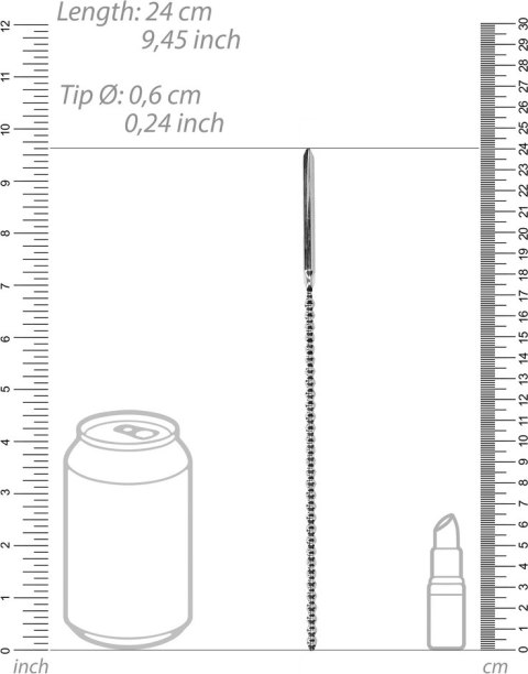 Cewka ze stali nierdzewnej prążkowana 6mm Ouch! by shots Cewka ze stali nierdzewnej prążkowana 6mm Ouch! by shots
