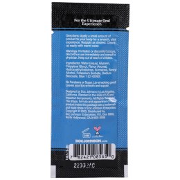 Doc Johnson GoodHead Żel poślizgowy Blue Raspberry 48x7g wegański