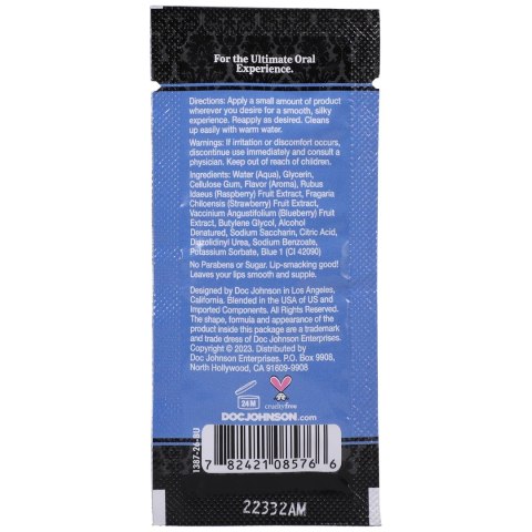Doc Johnson Oralove zestaw żeli smakowych Blue Raspberry 48x7g Doc Johnson Oralove zestaw żeli smakowych Blue Raspberry 48x7g