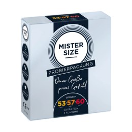 Mister Size - Pure Feel prezerwatywy 53, 57, 60 mm - 3 sztuki