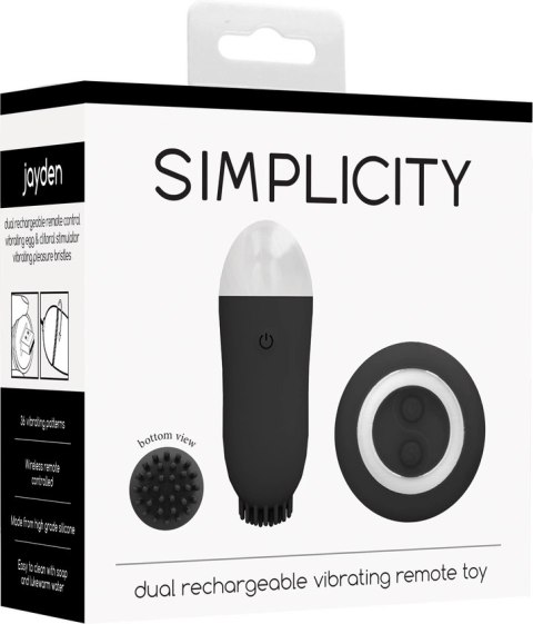 Simplicity by shots - Podwójny wibrator z pilotem zdalnego sterowania Jayden Simplicity by shots - Podwójny wibrator z pilotem zdalnego sterowania Jayden