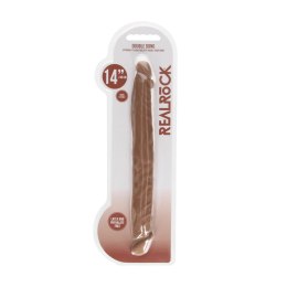RealRock - Podwójne wygięte dildo - bardzo długie 36cm