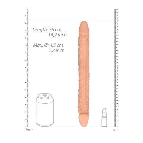 RealRock - Podwójne wygięte dildo - bardzo długie 36cm RealRock - Podwójne wygięte dildo - bardzo długie 36cm
