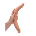 RealRock - Podwójne wygięte dildo - bardzo długie 36cm