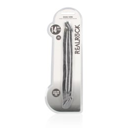 RealRock - Podwójne wygięte dildo - bardzo długie 36cm