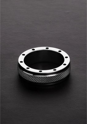 Steel - Pierścień erekcyjny z 11 otworami wentylacyjnymi - 0.6 x 2.2 / 15 x 55 mm Steel - Pierścień erekcyjny z 11 otworami wentylacyjnymi - 0.6 x 2.2 / 15 x 55 mm