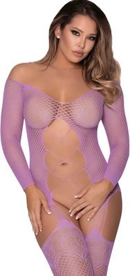 Magic Silk - Kombinezon z podwiązkami w siatce Magic Silk - Kombinezon z podwiązkami w siatce