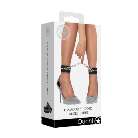 Mankiety na kostki z diamentowymi ćwiekami Ouch! by shots Mankiety na kostki z diamentowymi ćwiekami Ouch! by shots