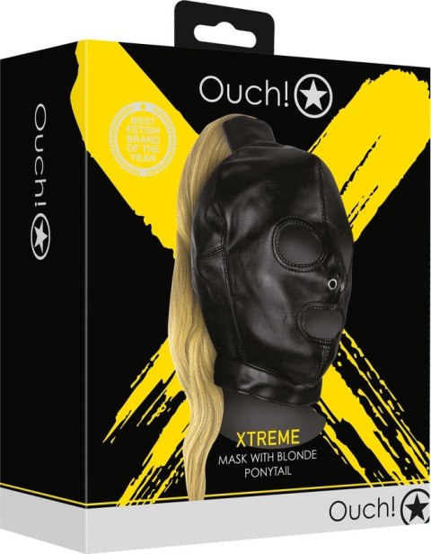 Maska z blond kucykiem Ouch! by shots Maska z blond kucykiem Ouch! by shots