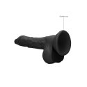 RealRock - Dildo z jądrami 17 cm