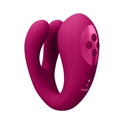 Vive - Wibrator o potrójnym działaniu z dwoma bolcami i falą pulsacyjną na łechtaczce Yoko Vive - Wibrator o potrójnym działaniu z dwoma bolcami i falą pulsacyjną na łechtaczce Yoko