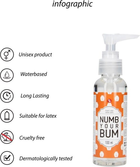 S-line by Shots - Lubrykant do seksu analnego Numb Your Bum 100 ml S-line by Shots - Lubrykant do seksu analnego Numb Your Bum 100 ml