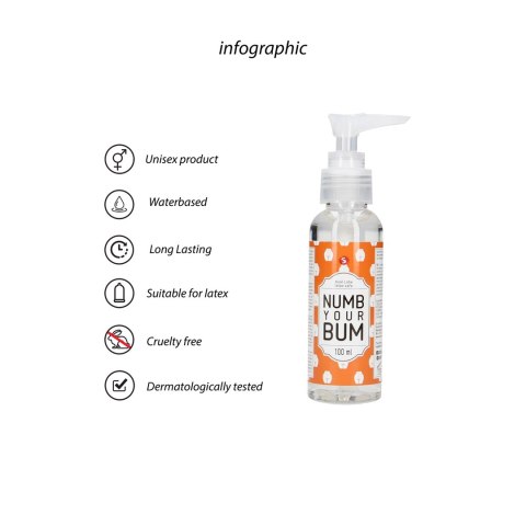 S-line by Shots - Lubrykant do seksu analnego Numb Your Bum 100 ml S-line by Shots - Lubrykant do seksu analnego Numb Your Bum 100 ml