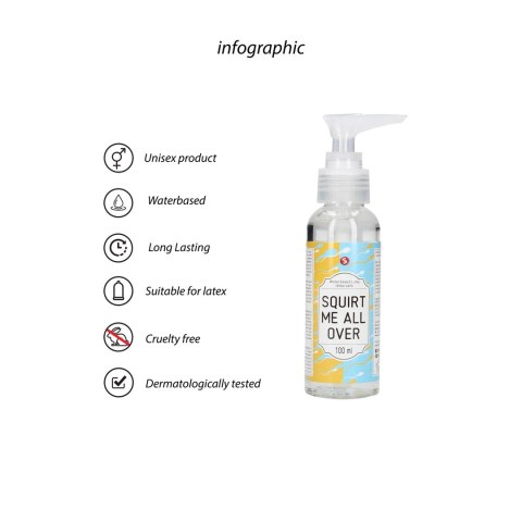 S-line by Shots - Lubrykant na bazie wody Squirt Me All Over 100 ml S-line by Shots - Lubrykant na bazie wody Squirt Me All Over 100 ml