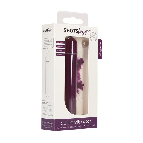 Shots Toys - Extra długi pocisk wibrator - 10 prędkości Shots Toys - Extra długi pocisk wibrator - 10 prędkości