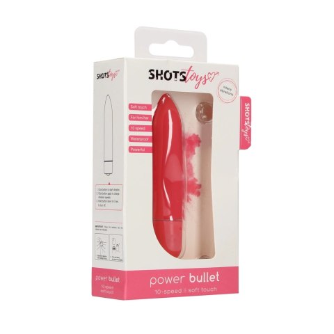Shots Toys - Wodoodporny pocisk wibrujący - 10 prędkości Shots Toys - Wodoodporny pocisk wibrujący - 10 prędkości