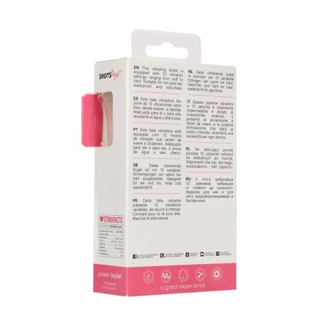 Shots Toys - Wodoodporny pocisk wibrujący - 10 prędkości Shots Toys - Wodoodporny pocisk wibrujący - 10 prędkości