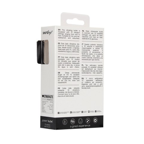Shots Toys - Wodoodporny pocisk wibrujący - 10 prędkości Shots Toys - Wodoodporny pocisk wibrujący - 10 prędkości