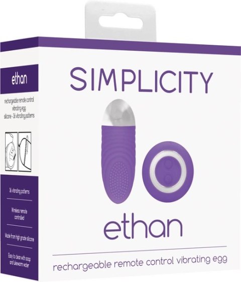 Simplicity by shots - Bezprzewodowe jajeczko stymulujące z pilotem Ethan Simplicity by shots - Bezprzewodowe jajeczko stymulujące z pilotem Ethan