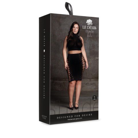 Le desir - Seksowny zestaw top + spódnica modelująca Plus Size Le desir - Seksowny zestaw top + spódnica modelująca Plus Size