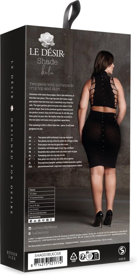 Le desir - Seksowny zestaw top + spódnica modelująca Plus Size Le desir - Seksowny zestaw top + spódnica modelująca Plus Size