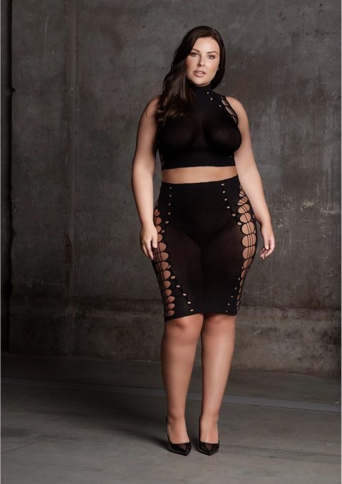 Le desir - Seksowny zestaw top + spódnica modelująca Plus Size Le desir - Seksowny zestaw top + spódnica modelująca Plus Size