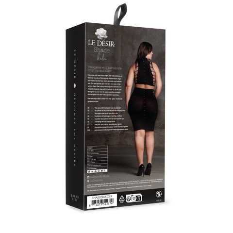 Le desir - Seksowny zestaw top + spódnica modelująca Plus Size Le desir - Seksowny zestaw top + spódnica modelująca Plus Size