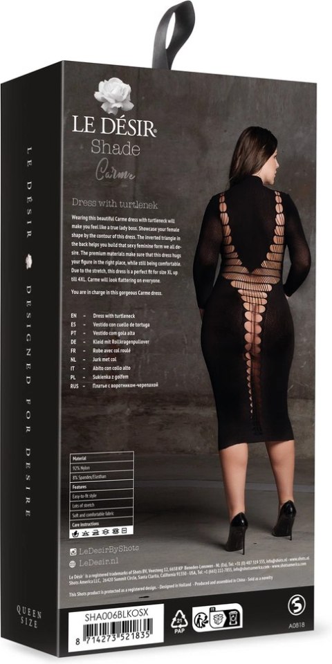 Le desir - Sukienka długa dopasowana Carme Plus Size Le desir - Sukienka długa dopasowana Carme Plus Size
