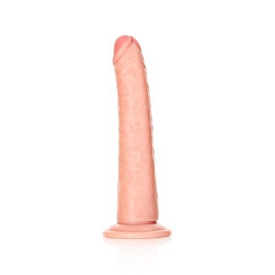 RealRock - Cienkie realistyczne dildo z przyssawką 20,5 cm RealRock - Cienkie realistyczne dildo z przyssawką 20,5 cm