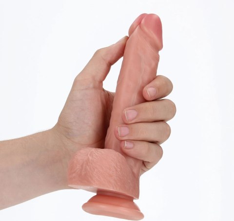 RealRock - Proste realistyczne dildo z jądrami i przyssawką 18 cm RealRock - Proste realistyczne dildo z jądrami i przyssawką 18 cm