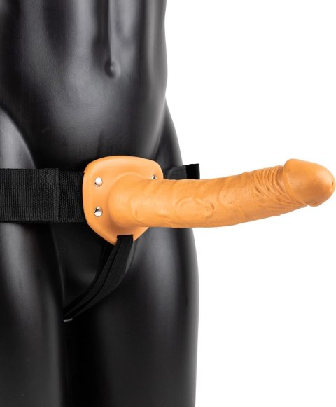 RealRock - Wibrator - dildo na regulowanym pasku 24,5 cm RealRock - Wibrator - dildo na regulowanym pasku 24,5 cm