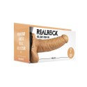 RealRock - Wibrator - dildo z jądrami na pasku 18 cm
