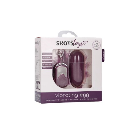 Shots Toys - Wibrujące jajeczko - 10 prędkości - pilot - L Shots Toys - Wibrujące jajeczko - 10 prędkości - pilot - L