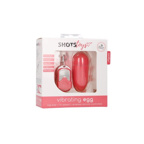 Shots Toys - Wibrujące jajeczko - 10 prędkości - pilot - L Shots Toys - Wibrujące jajeczko - 10 prędkości - pilot - L
