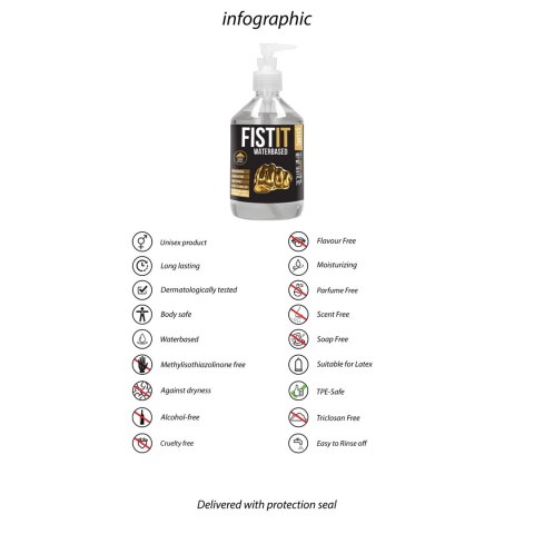 Fist It by Shots - Lubrykant na bazie wody 500 ml Fist It by Shots - Lubrykant na bazie wody 500 ml