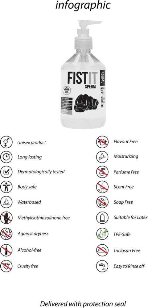 Fist It by Shots - Lubrykant - sztuczna sperma 500 ml Fist It by Shots - Lubrykant - sztuczna sperma 500 ml