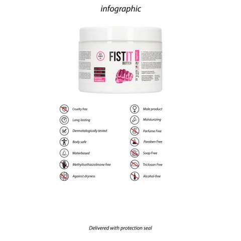 Fist It by Shots - Smarowidło na bazie wody 500 ml Fist It by Shots - Smarowidło na bazie wody 500 ml