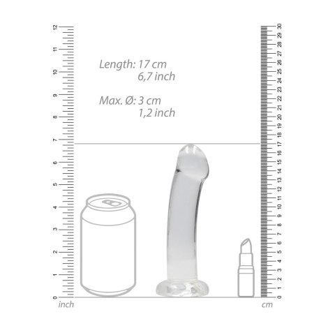 RealRock - Dildo z przyssawką gładkie 17 cm RealRock - Dildo z przyssawką gładkie 17 cm