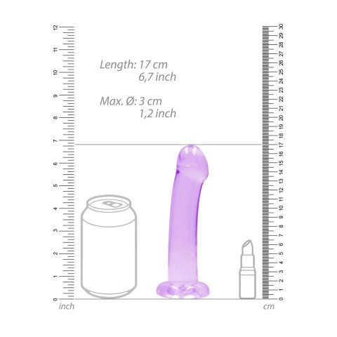 RealRock - Dildo z przyssawką gładkie 17 cm RealRock - Dildo z przyssawką gładkie 17 cm