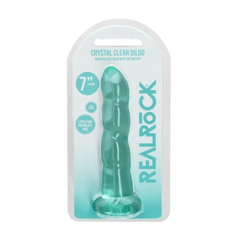 RealRock - Dildo z przyssawką karbowane 17 cm RealRock - Dildo z przyssawką karbowane 17 cm