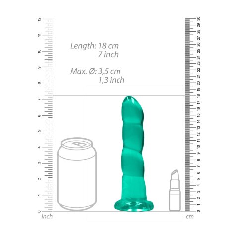 RealRock - Dildo z przyssawką karbowane 17 cm RealRock - Dildo z przyssawką karbowane 17 cm