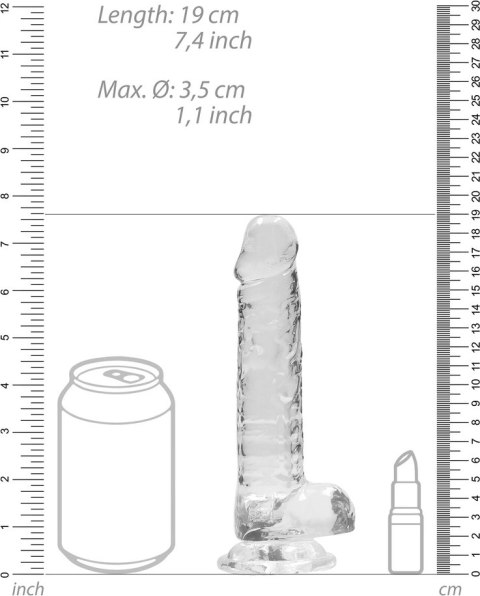 RealRock - Realistyczne dildo z jądrami 18 cm RealRock - Realistyczne dildo z jądrami 18 cm