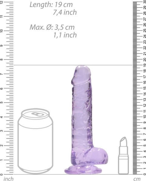 RealRock - Realistyczne dildo z jądrami 18 cm RealRock - Realistyczne dildo z jądrami 18 cm