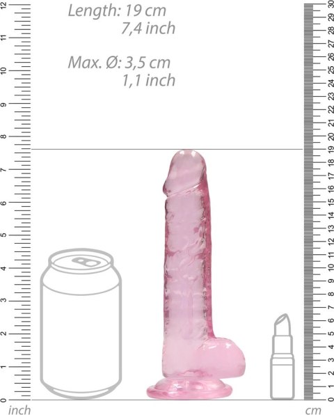 RealRock - Realistyczne dildo z jądrami 18 cm RealRock - Realistyczne dildo z jądrami 18 cm