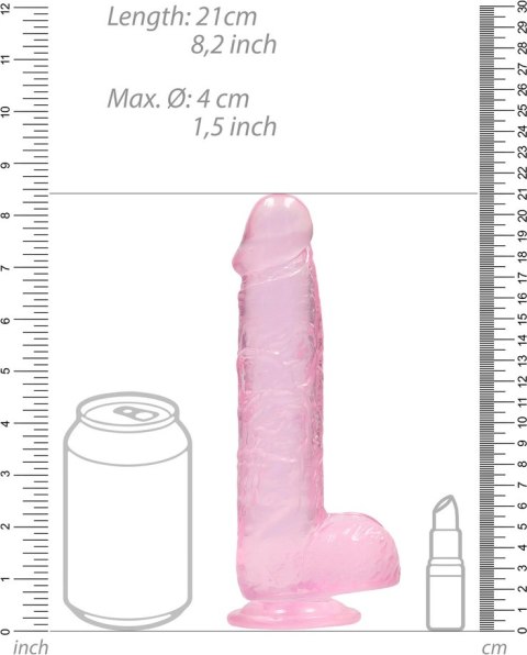 RealRock - Realistyczne dildo z jądrami 21 cm RealRock - Realistyczne dildo z jądrami 21 cm